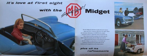 MG Midget Modelprogram 1963 Carbrochure (0972)